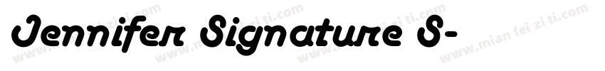 Jennifer Signature S字体转换